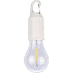 Lampe suspendue " ampoule ", clip mousqueton blanc personnalisable