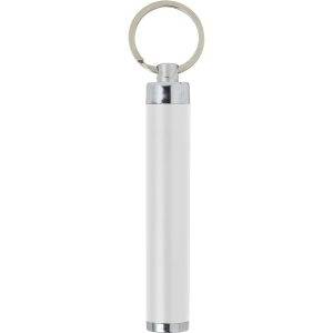 Lampe torche à LED blanc personnalisable avec logo
