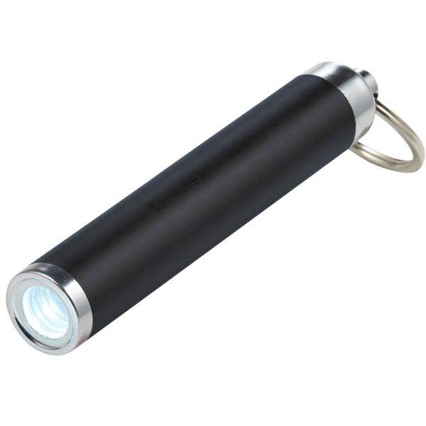 Lampe torche à LED noir personnalisable avec logo