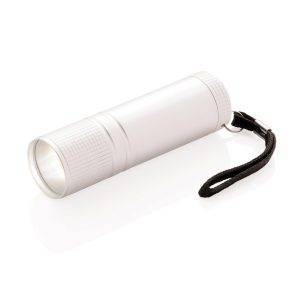 Lampe torche COB argent personnalisable avec logo – réf. P513.822