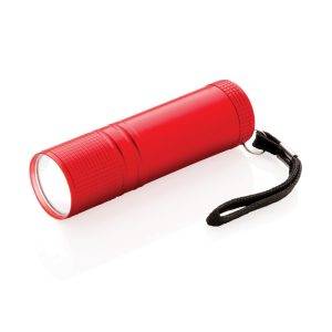 Lampe torche COB rouge personnalisable avec logo – réf. P513.824