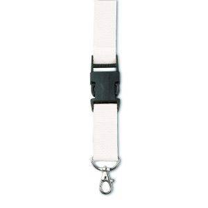 Lanyard blanc personnalisable avec logo – réf. V2403-02