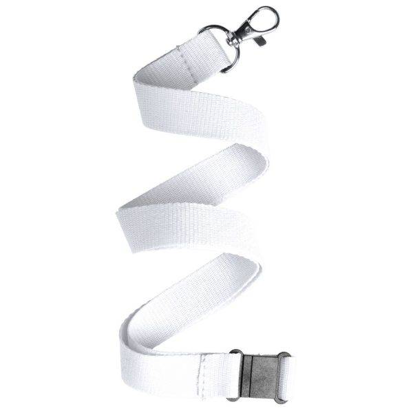 Lanyard blanc personnalisable avec logo – réf. V2977-02