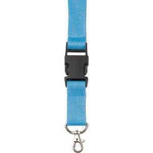 Lanyard bleu clair personnalisable avec logo