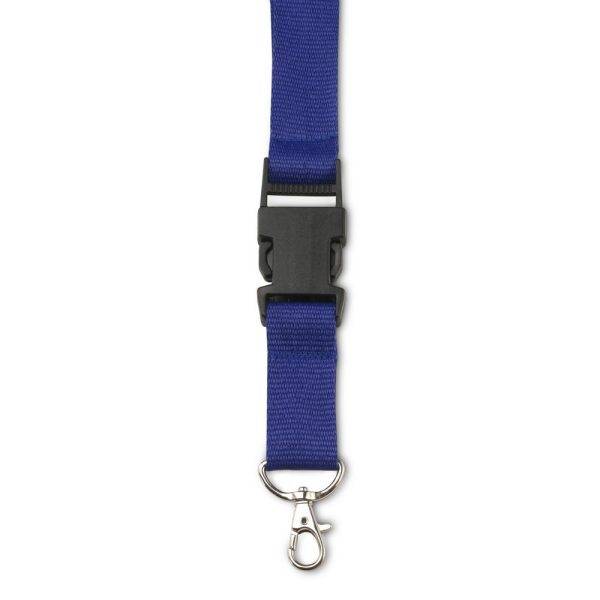 Lanyard bleu marine personnalisable avec logo