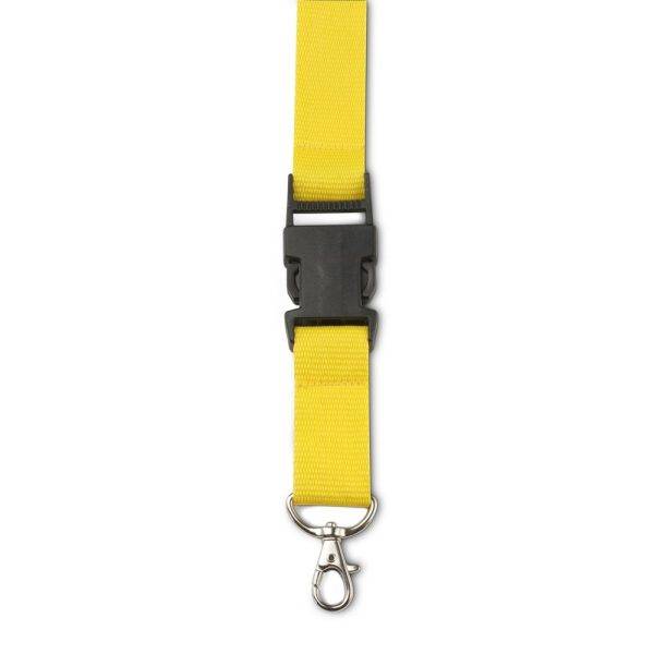 Lanyard jaune personnalisable avec logo