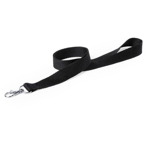Lanyard noir personnalisable avec logo