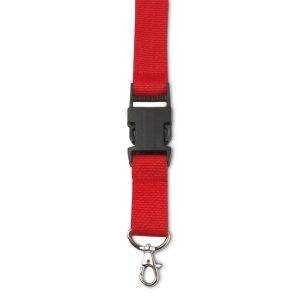 Lanyard rouge personnalisable avec logo