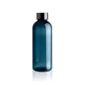 Leakproof water bottle with metallic lid bleu personnalisable