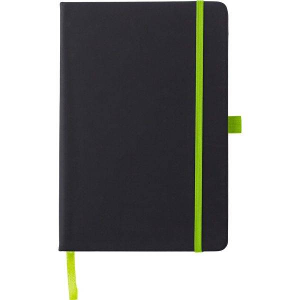 Libreta de PU citron vert personnalisable avec logo