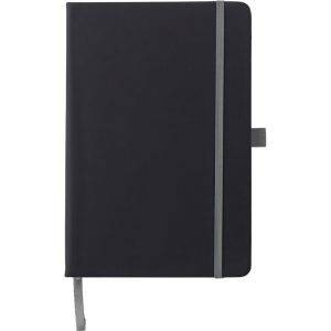 Libreta de PU gris personnalisable avec logo