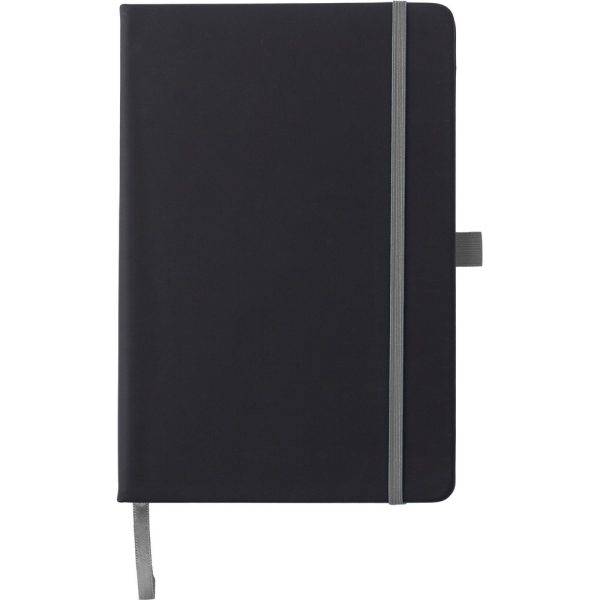 Libreta de PU gris personnalisable avec logo