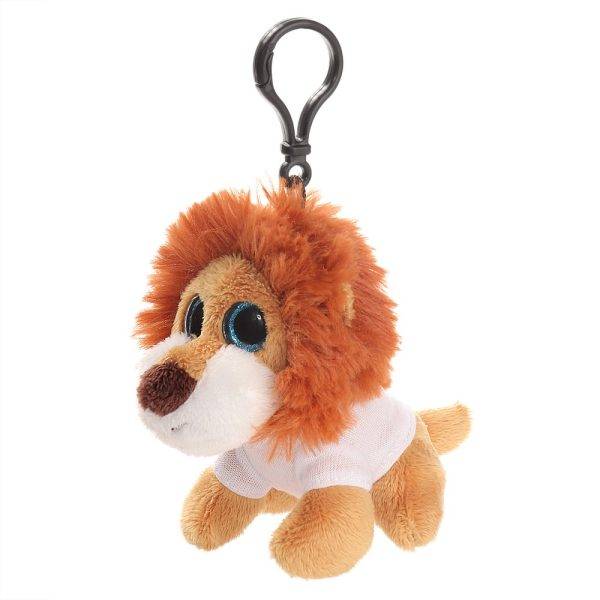 Lion en peluche, cintre | Jory brun claire personnalisable avec logo