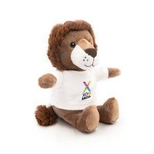 Lion en peluche RPET | Chase brun personnalisable avec logo