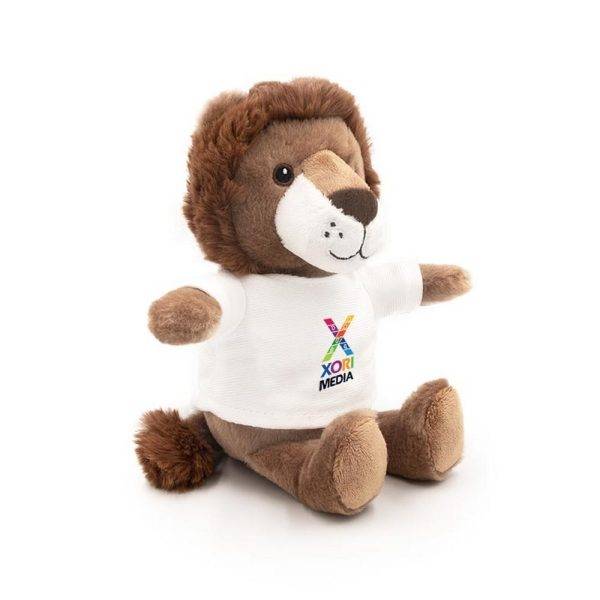 Lion en peluche RPET | Chase brun personnalisable avec logo