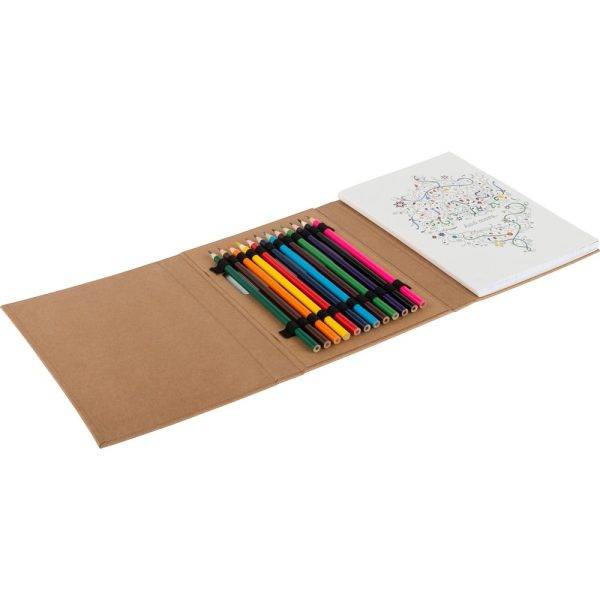 Livret à dessin pour adultes, crayons de couleur personnalisable