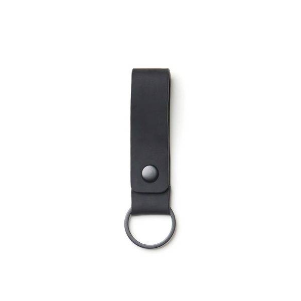 Loop keyring in supple vegan/Nubuck PU leather. personnalisable – réf. VG057-03