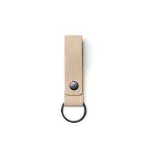 Loop keyring in supple vegan/Nubuck PU leather. personnalisable – réf. VG057-19