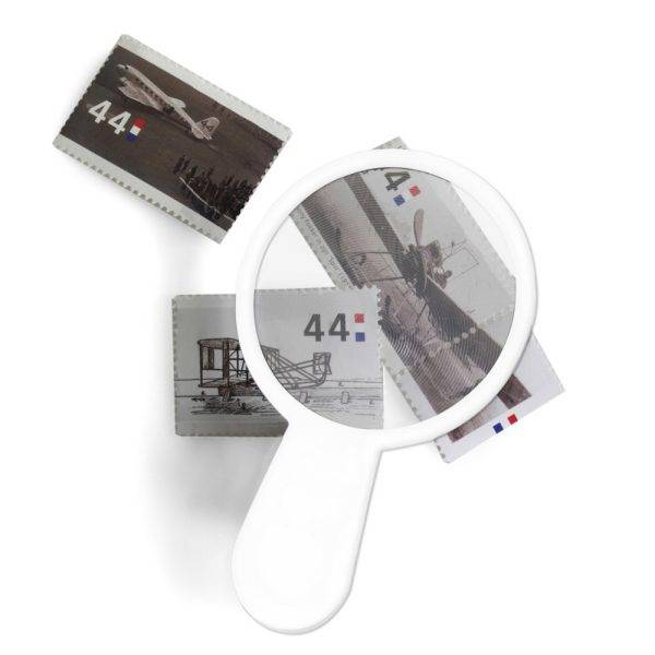 Loupe blanc personnalisable avec logo