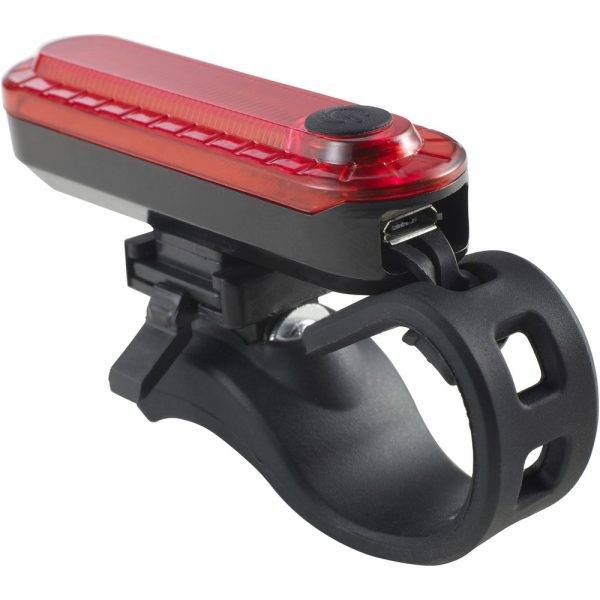 Lumière de bicyclette bordeaux personnalisable avec logo
