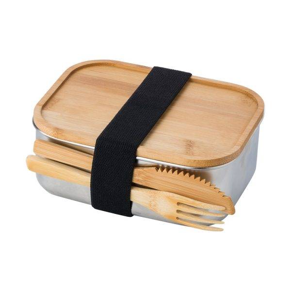 Lunch Box 600 ml brun personnalisable avec logo