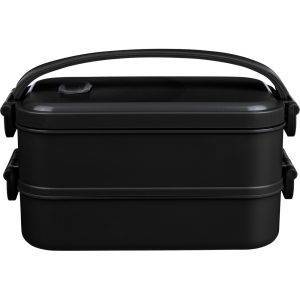 Lunch box noir personnalisable avec logo