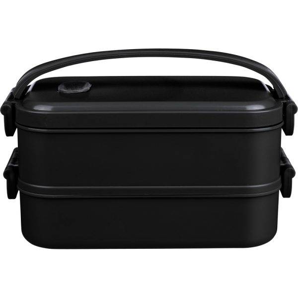 Lunch box noir personnalisable avec logo