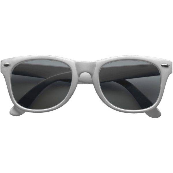 Lunettes de soleil argent personnalisable avec logo
