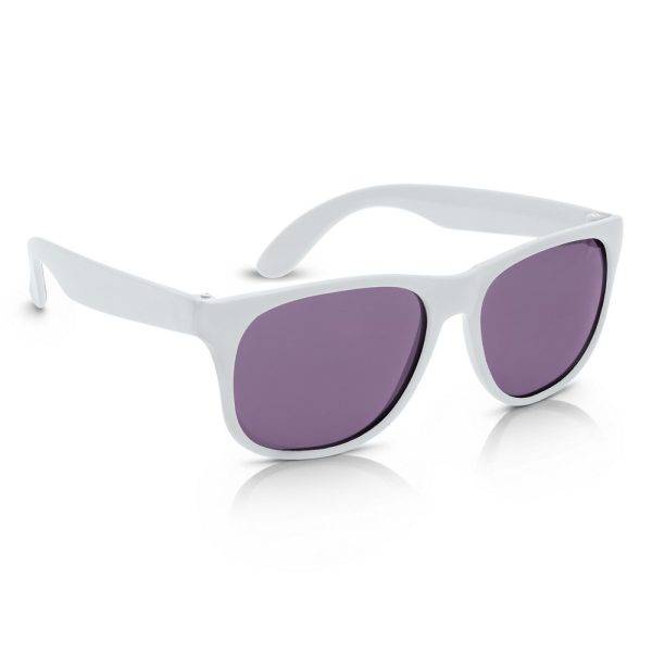 Lunettes de soleil Blythe blanc personnalisable avec logo