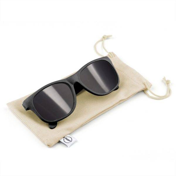 Lunettes de soleil B'RIGHT en paille de blé | Adam personnalisable – réf. V7375-03
