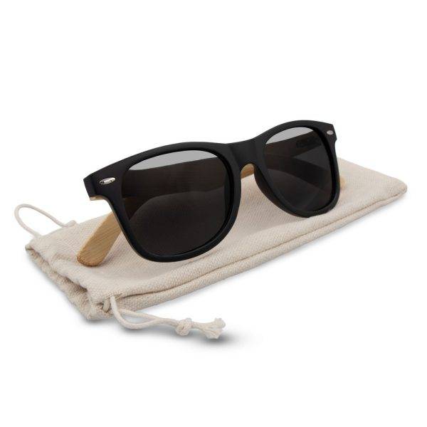 Lunettes de soleil B'RIGHT Grigor noir personnalisable avec logo
