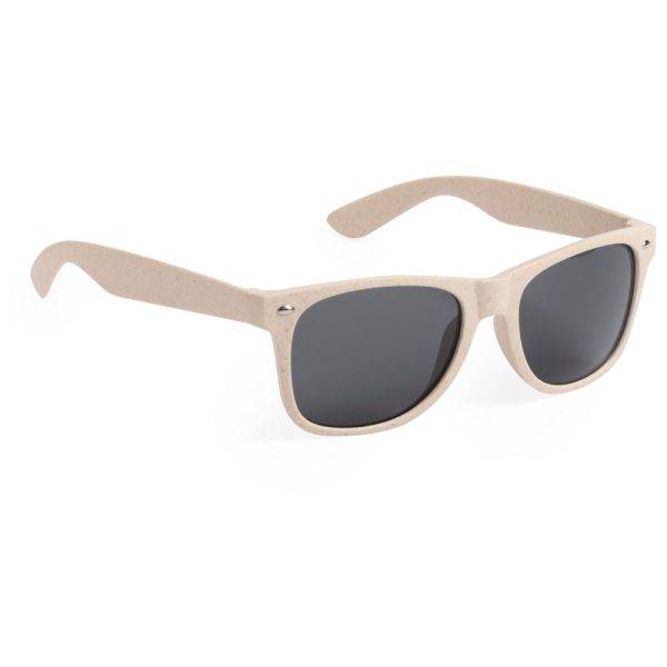 Lunettes de soleil en bambou neutre personnalisable avec logo