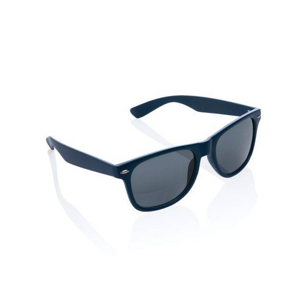 Lunettes de soleil en PC plastique recyclé GRS bleu personnalisable