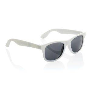 Lunettes de soleil en plastique PP recyclé RCS blanc personnalisable