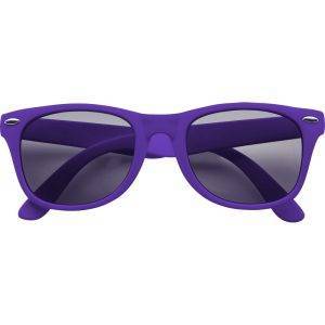 Lunettes de soleil violet personnalisable avec logo