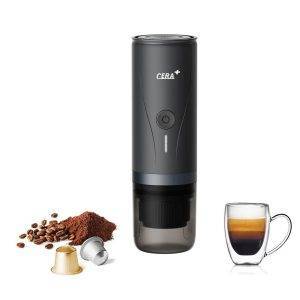 Machine à expresso portable Cera+ PCM03 noir personnalisable avec logo