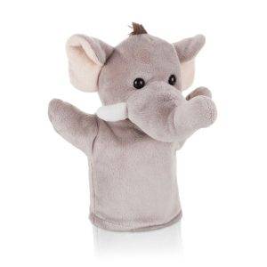 Marionnette éléphant Tank gris personnalisable avec logo