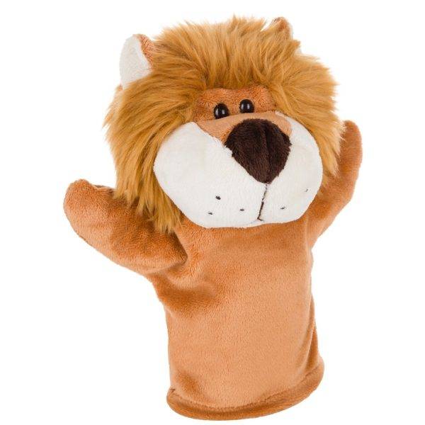 Marionnette lion Hunter brun personnalisable avec logo