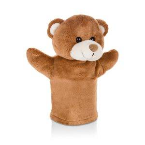 Marionnette ours Ripley brun personnalisable avec logo