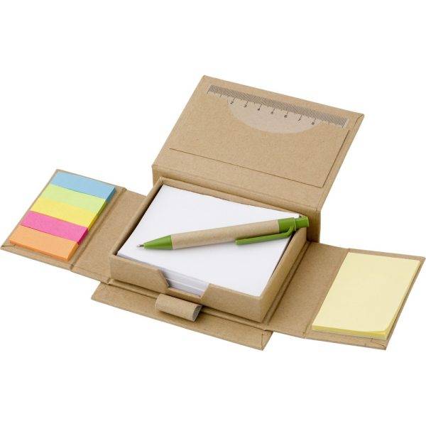 Marque-pages autocollantes avec stylo bille et règle personnalisable