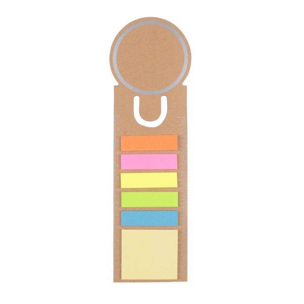 Marque-pages autocollants Young brun personnalisable avec logo