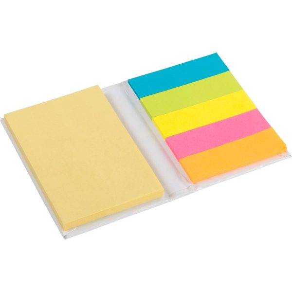 Marque-pages, bloc-notes blanc personnalisable avec logo