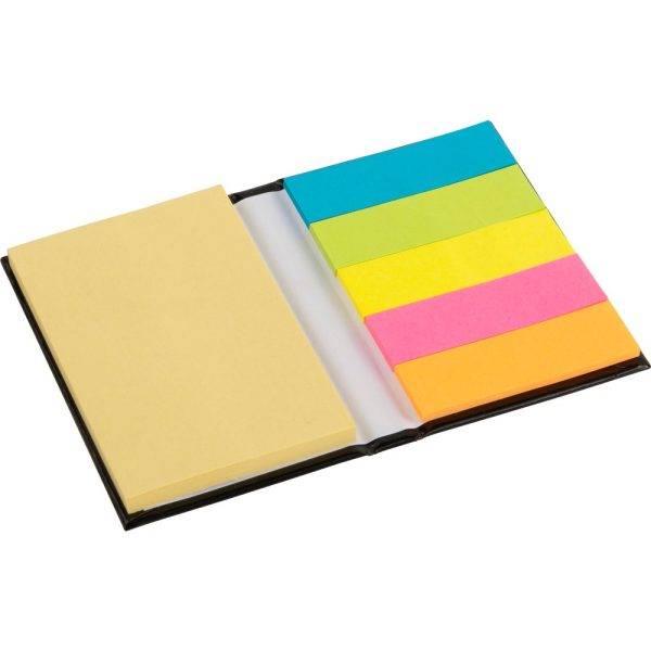 Marque-pages, bloc-notes noir personnalisable avec logo