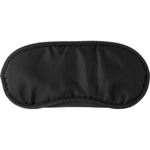 Masque de sommeil noir personnalisable avec logo