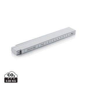 Mesure 2m, pliable blanc personnalisable avec logo