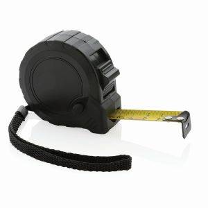 Mètre 5M/19mm en plastique recyclé RCS avec bouton personnalisable
