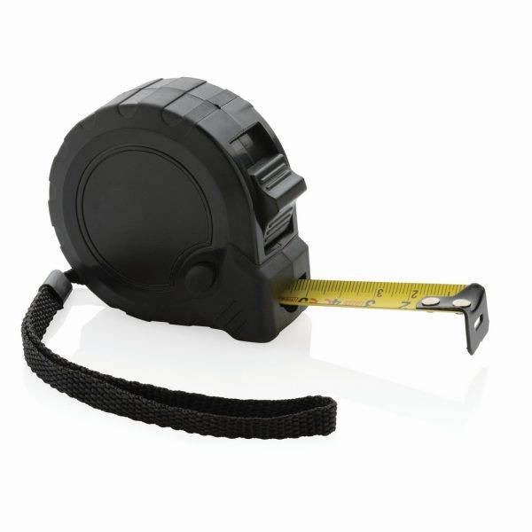 Mètre 5M/19mm en plastique recyclé RCS avec bouton personnalisable