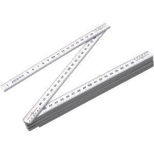 Mètre pliable 2m blanc personnalisable avec logo