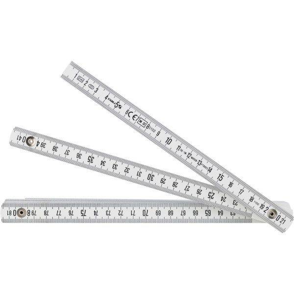 Mètre pliable 2m STABILA Gloria 1100 blanc personnalisable avec logo