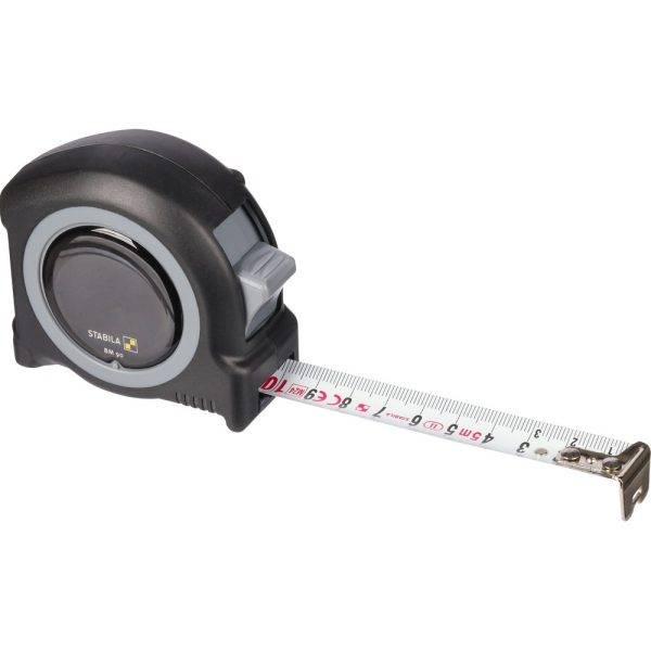Mètre ruban 5 m STABILA Compact Pocket Tape BM90 noir personnalisable